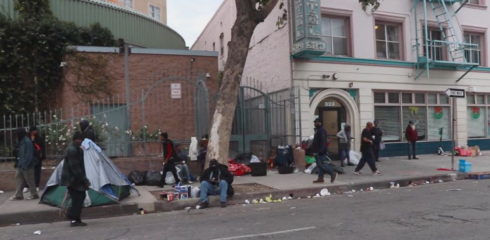 Los Angeles Downtown Homeless People