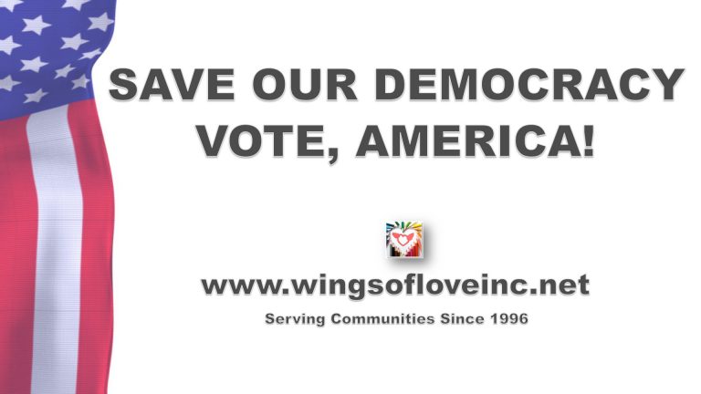 Save Our Democracy, Vote, America! #Election2020